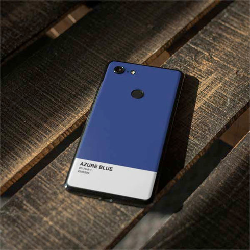Azure Blue Google Pixel 3 Skin