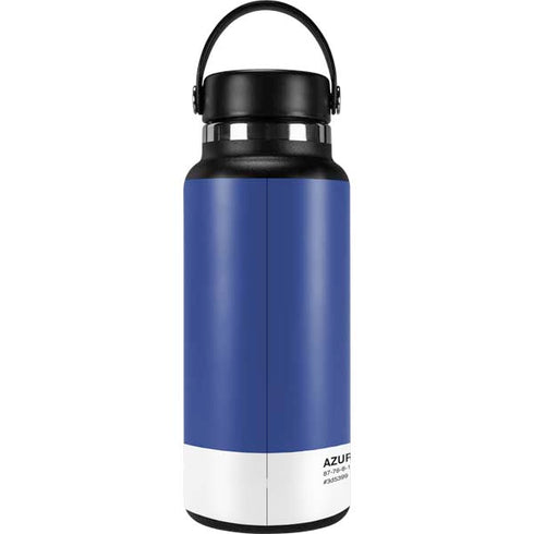 Azure Blue Hydro Flask 32oz Wide Mouth Skin