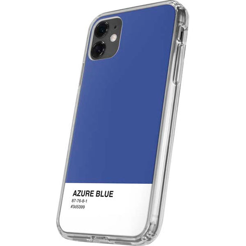 Azure Blue iPhone 11 Clear Case