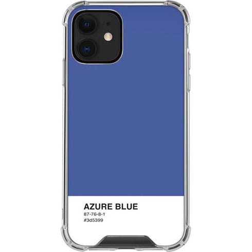 Azure Blue iPhone 12 Clear Case