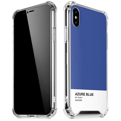 Azure Blue iPhone XS Max Clear Case