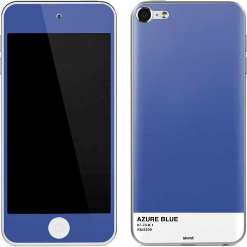Azure Blue Apple iPod Skin
