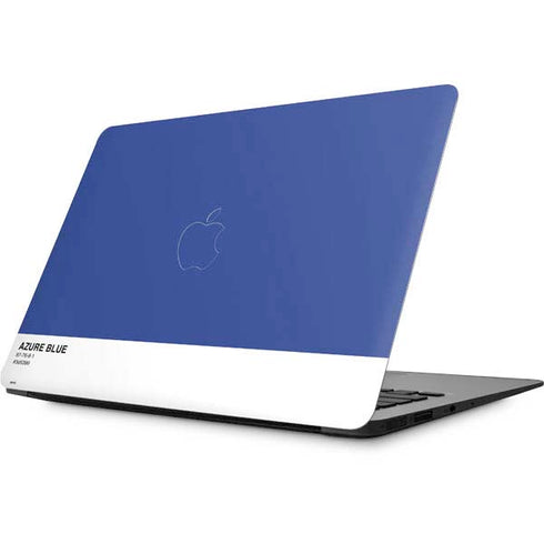 Azure Blue Apple MacBook Skin