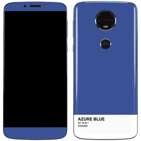 Azure Blue Moto E5 Plus Skin
