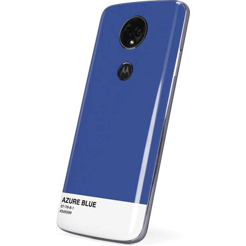 Azure Blue Moto E5 Plus Skin