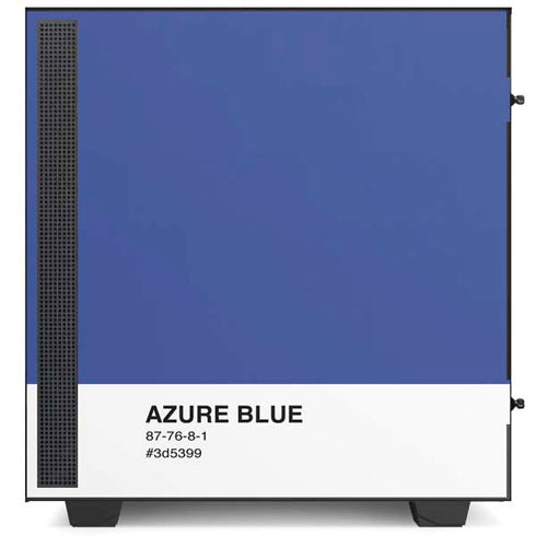 Azure Blue NZXT H510 Compact ATX Mid-Tower Case Skin