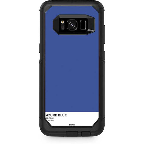 Azure Blue Otterbox Commuter Galaxy Skin