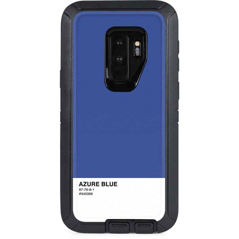 Azure Blue Otterbox Defender Galaxy Skin