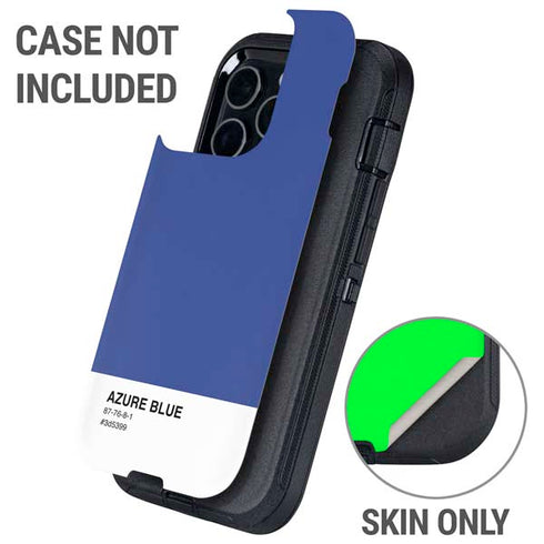 Azure Blue Otterbox Defender iPhone Skin