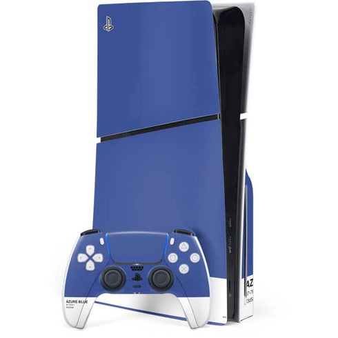 Azure Blue PS5 Slim Disk Bundle Skin