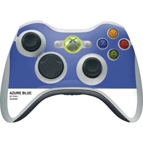 Azure Blue Xbox 360 Wireless Controller Skin