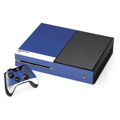 Azure Blue Xbox One Console and Controller Bundle Skin