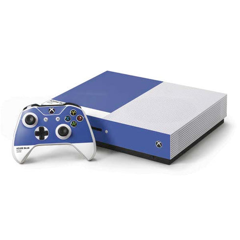 Azure Blue Xbox One S Console and Controller Bundle Skin