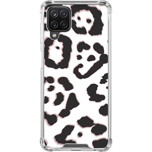 B&W Leopard Galaxy A12 Clear Case