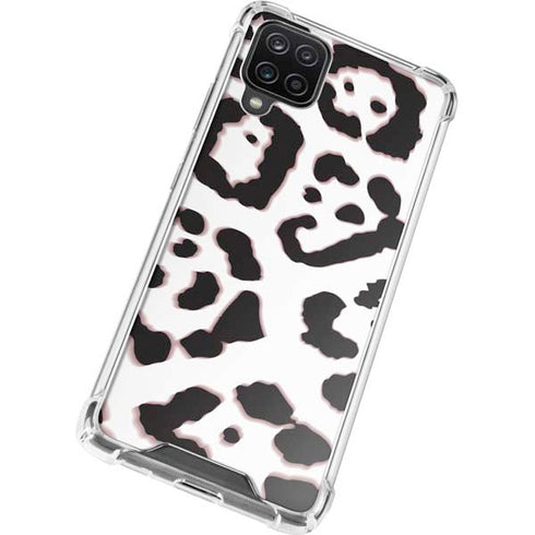 B&W Leopard Galaxy A12 Clear Case
