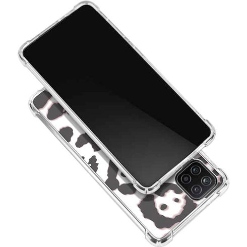 B&W Leopard Galaxy A12 Clear Case