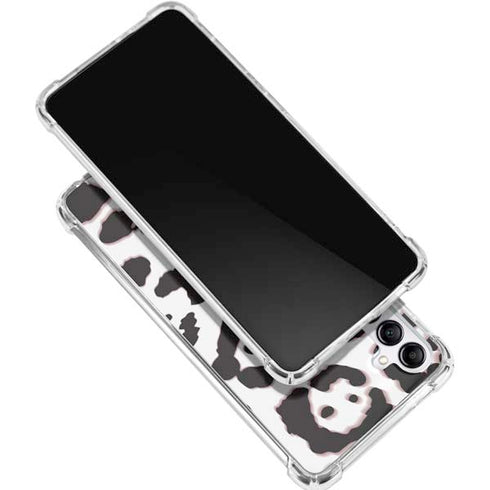 B&W Leopard Galaxy A15 5G Clear Case