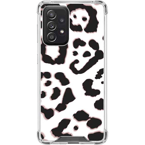 B&W Leopard Galaxy A52 5G Clear Case