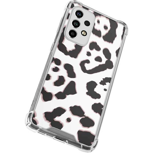 B&W Leopard Galaxy A53 5G Clear Case