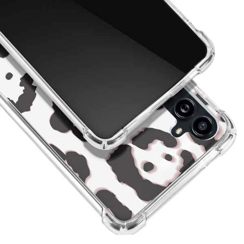 B&W Leopard Galaxy A54 5G Clear Case