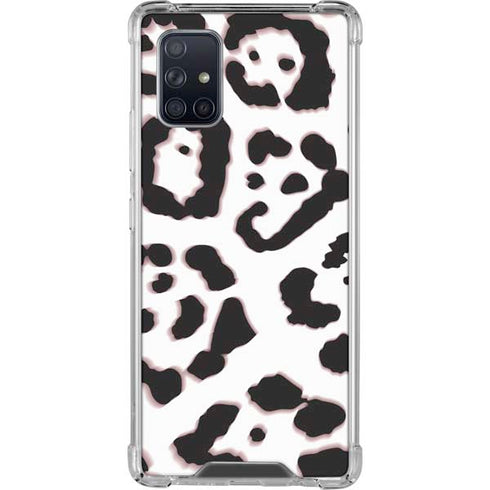 B&W Leopard Galaxy A71 5G Clear Case