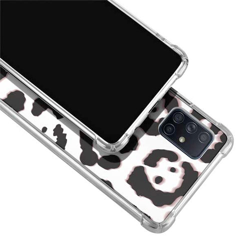B&W Leopard Galaxy A71 5G Clear Case