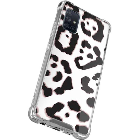 B&W Leopard Galaxy A71 5G Clear Case