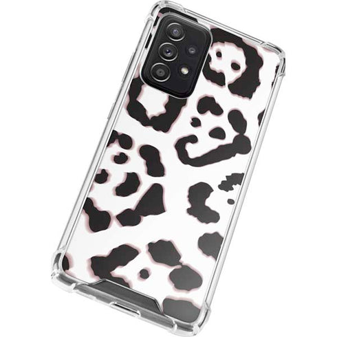 B&W Leopard Galaxy A72 5G Clear Case