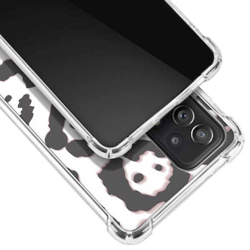 B&W Leopard Galaxy A72 5G Clear Case