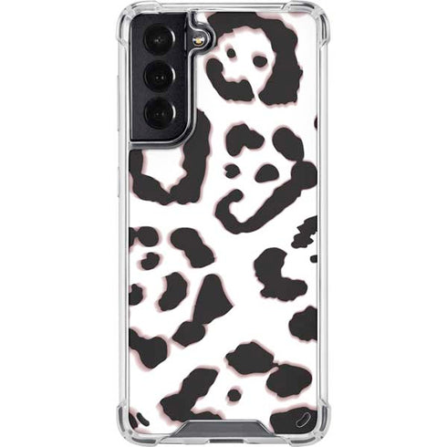 B&W Leopard Galaxy S21 5G Clear Case