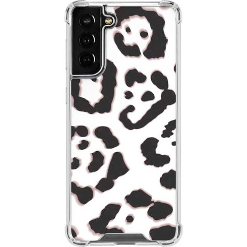 B&W Leopard Galaxy S21 FE Clear Case