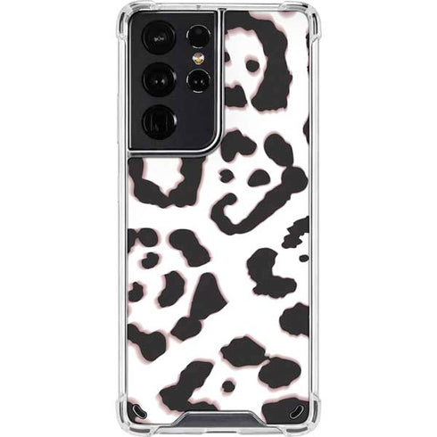 B&W Leopard Galaxy S21 Ultra 5G Clear Case