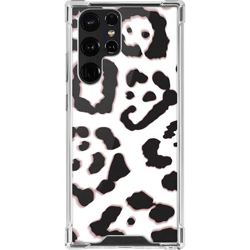 B&W Leopard Galaxy S22 Ultra Clear Case