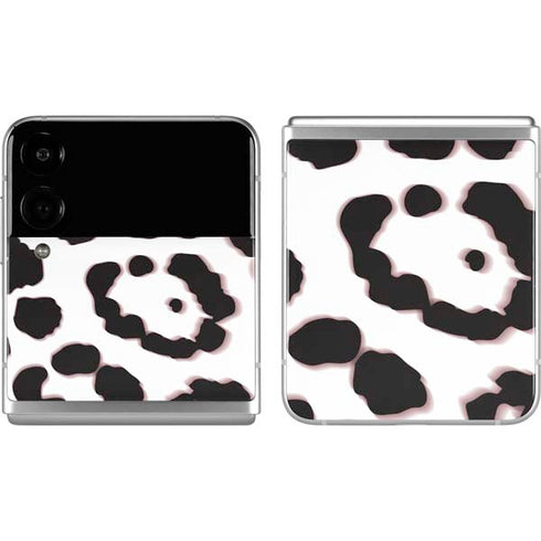 B&W Leopard Galaxy Z Flip4 5G Skin