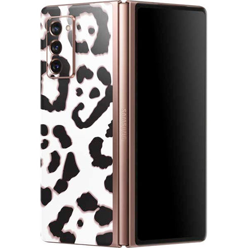 B&W Leopard Galaxy Z Fold2 5G Skin