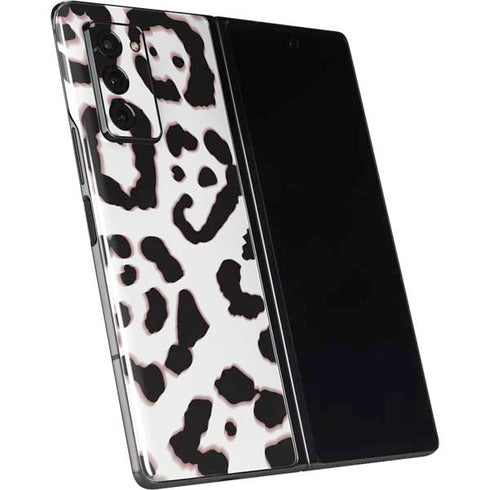 B&W Leopard Galaxy Z Fold2 5G Skin
