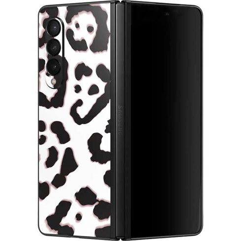 B&W Leopard Galaxy Z Fold3 5G Skin