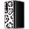 B&W Leopard Galaxy Z Fold4 5G Clear Case