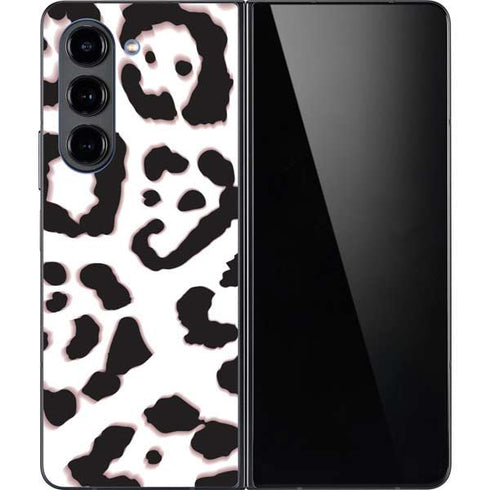 B&W Leopard Galaxy Z Fold5 5G Skin