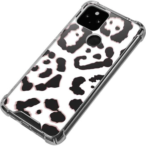 B&W Leopard Google Pixel 5a 5G Clear Case