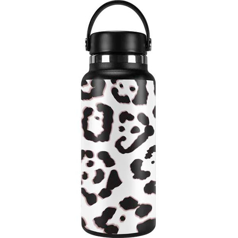 B&W Leopard Hydro Flask 32oz Wide Mouth Skin
