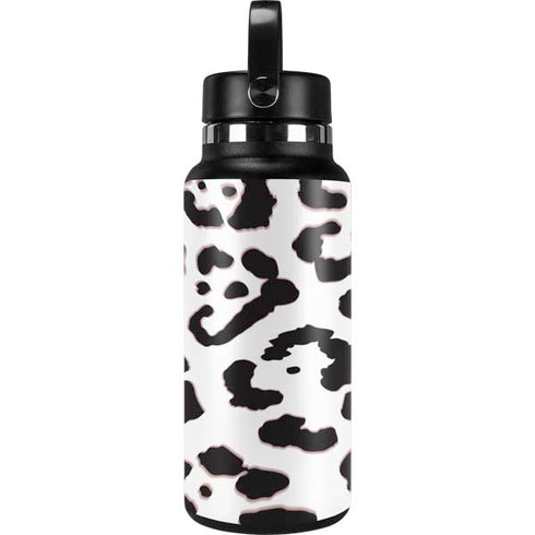 B&W Leopard Hydro Flask 32oz Wide Mouth Skin