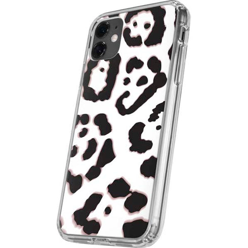 B&W Leopard iPhone 11 Clear Case