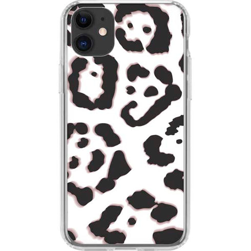 B&W Leopard iPhone 11 Clear Case