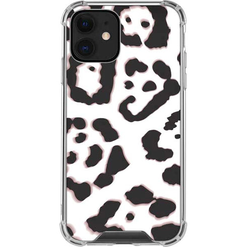 B&W Leopard iPhone 12 Clear Case