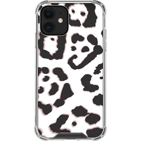 B&W Leopard iPhone 12 Mini Clear Case