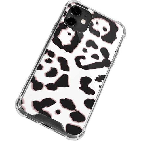 B&W Leopard iPhone 12 Mini Clear Case