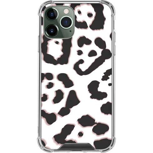 B&W Leopard iPhone 12 Pro Clear Case