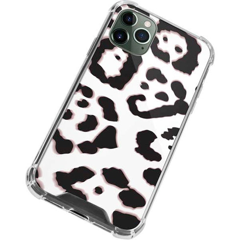 B&W Leopard iPhone 12 Pro Clear Case