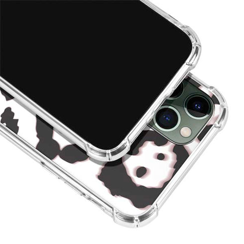 B&W Leopard iPhone 12 Pro Max Clear Case
